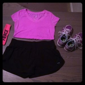 Black jogging shorts